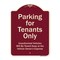 Signmission Designer Series-Parking For Tenants Only Unauthorized Vehicles Towed Away, 24" x 18", BU-1824-9939 A-DES-BU-1824-9939 - alternate 1